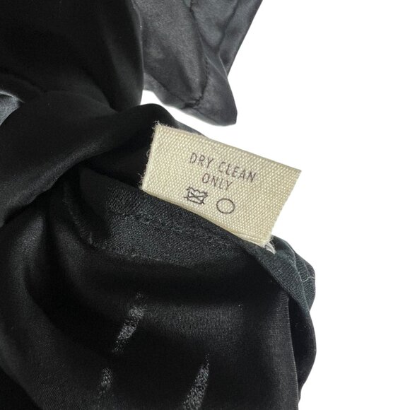 Ali Golden 100% Silk Cropped T-Shirt in Black Relaxed Fit Size XS - Picture 5 of 8